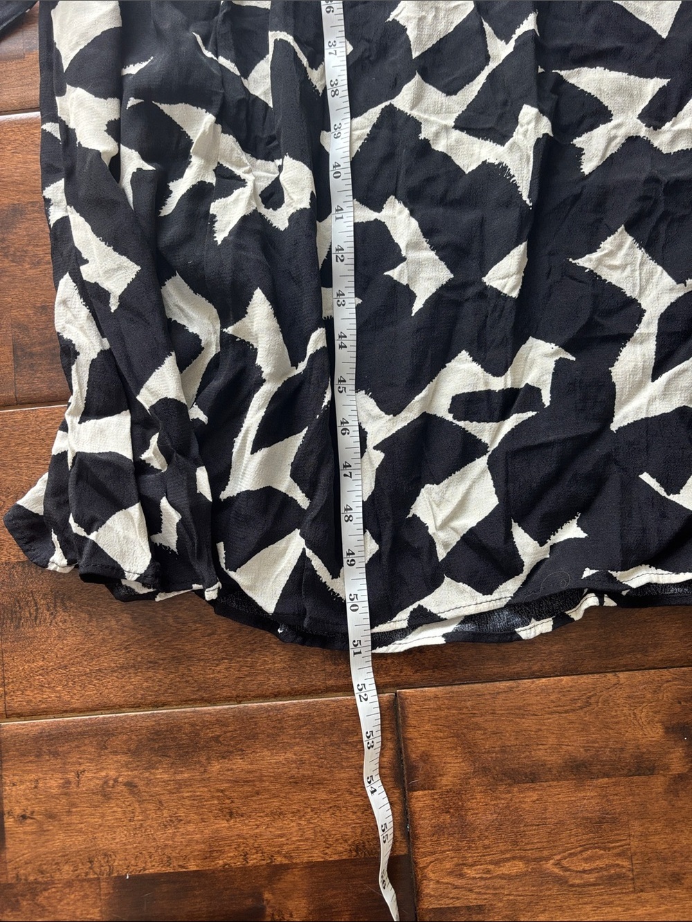 Zara Black and White Abstract Midi Shirt Dress - Picture 8 of 10